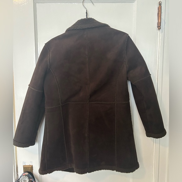 Weatherproof Garment Company Faux Suede Shearling Jacket Stunning! Size Small - Picture 5 of 5